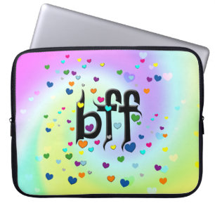 Funda Para Portátil bff ~ corazones