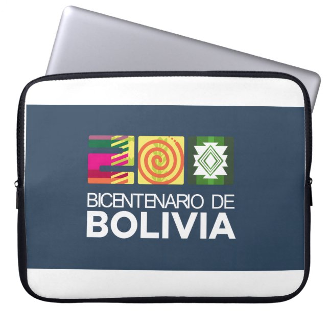 Funda Para Portátil bicentenario Bolivia (Frente)