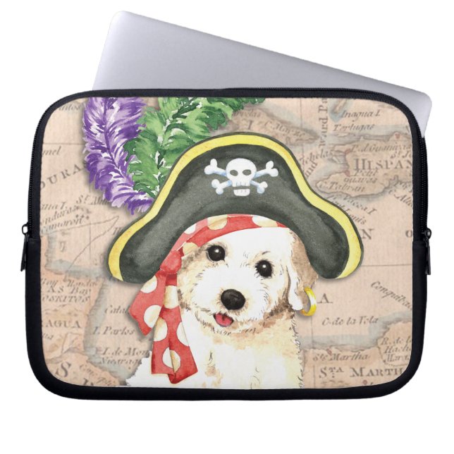 Funda Para Portátil Bichon Frise Pirate (Frente)