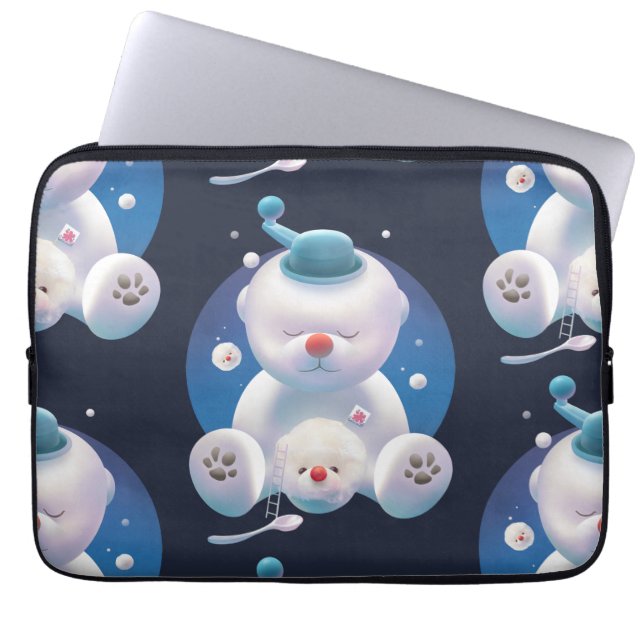 Funda Para Portátil Bichon Ice Shaver Dreamland (Frente)