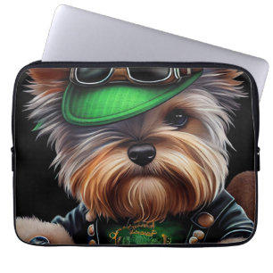Funda Para Portátil Bicicleta de ciclismo más aterradora para perros S
