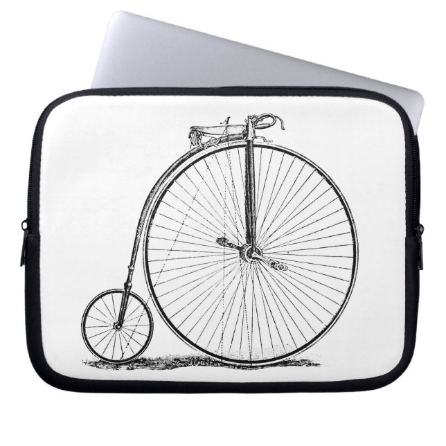 Funda Para Portátil Bicicleta de rueda alta Penny Farthing (Frente)