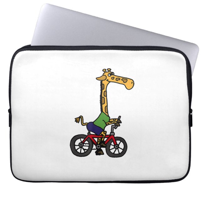 Funda Para Portátil Bicicleta Guay Giraffe Riding (Frente)