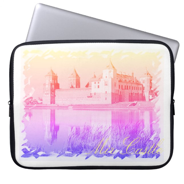 Funda Para Portátil Bielorrusia Mir Castle Architecture Laptop Sleeve (Frente)