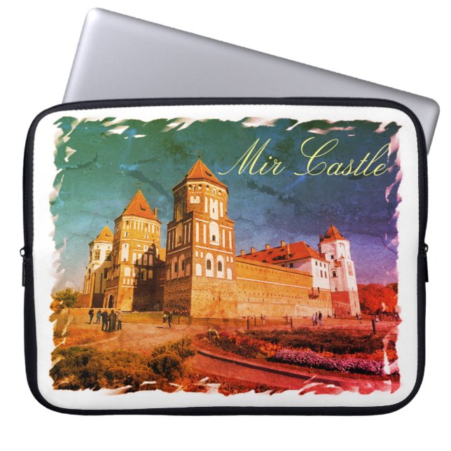 Funda Para Portátil Bielorrusia Mir Castle Architecture Laptop Sleeve (Frente)