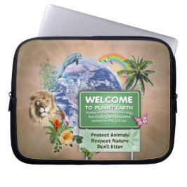 Funda Para Portátil Bienvenido al Planeta Tierra
