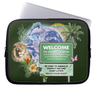 Funda Para Portátil Bienvenido al Planeta Tierra 