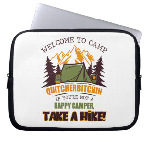 Funda Para Portátil Bienvenidos Al Campamento Quitcherbitchin Feliz Ca