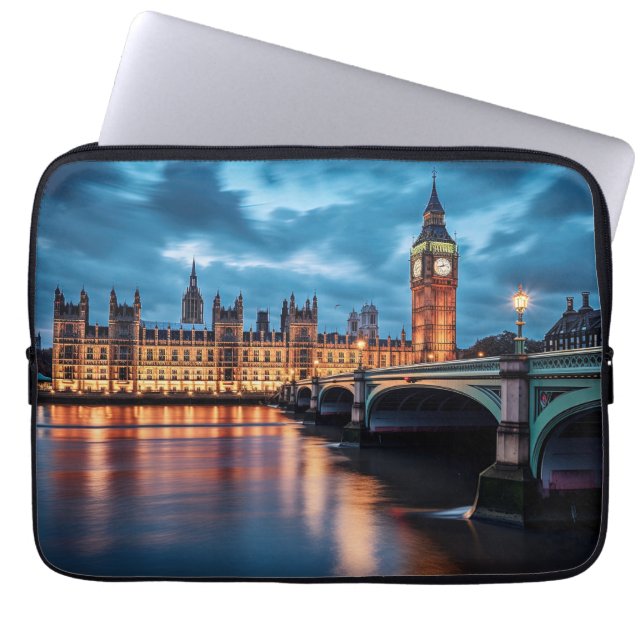 Funda Para Portátil Big Ben, Londres. (Frente)