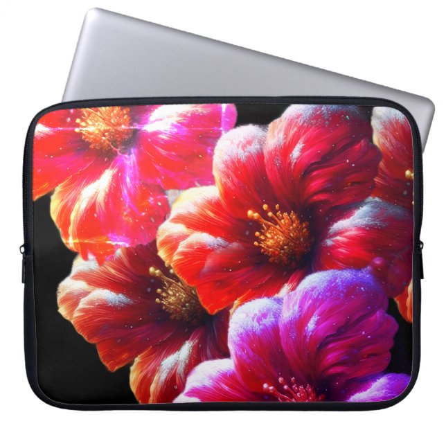 Funda Para Portátil Big, Bold, Beautiful Flowers on an Electronics Bag (Frente)