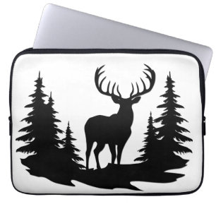 Funda Para Portátil Big Buck Entre El Vector De Los Pinos