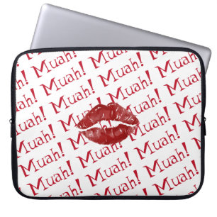 Funda Para Portátil Big Kiss Red Lips Muah