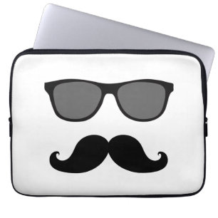 Funda Para Portátil Bigote divertido, manga del ordenador portátil de