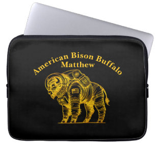 Funda Para Portátil Bison de oro en el espacio de exploración del traj