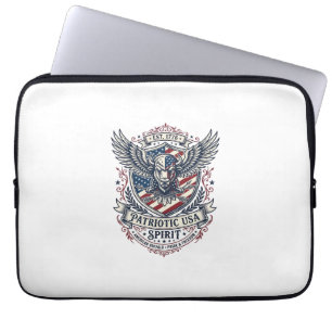 Funda Para Portátil Bison Patriótico Águila Cresta Animal Híbrido Patr