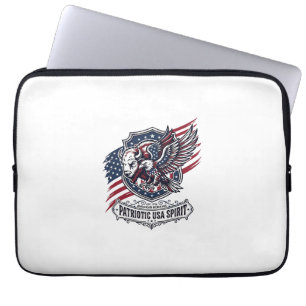 Funda Para Portátil Bison Patriótico Águila Cresta Animal Híbrido Patr