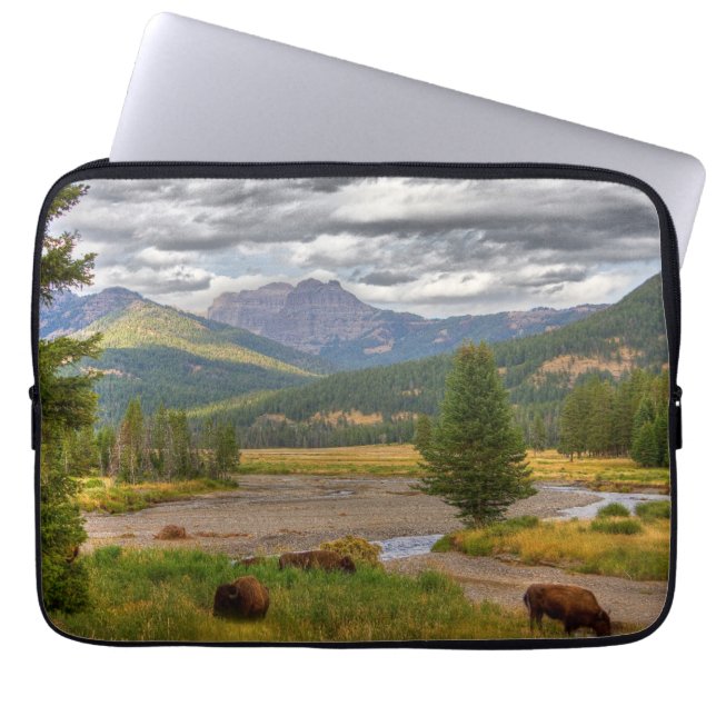 Funda Para Portátil Bisonte de Yellowstone (Frente)