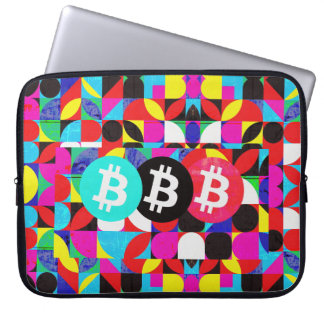 Funda Para Portátil Bitcoin colorido (HD vibrante)
