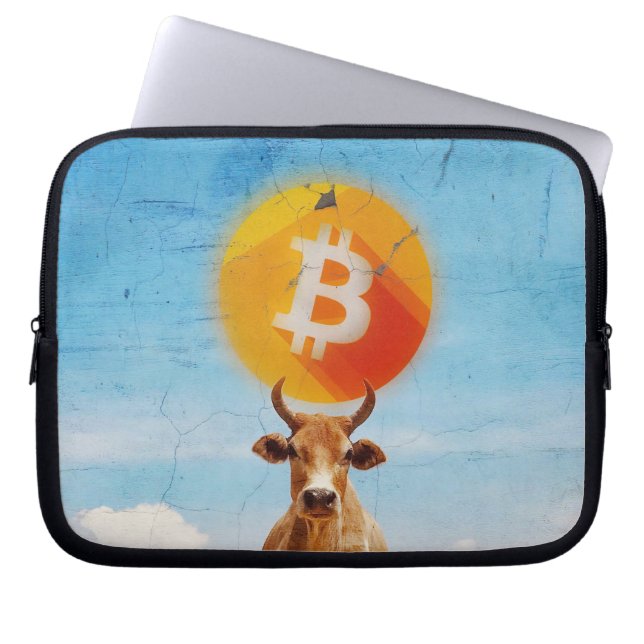 Funda Para Portátil Bitcoin Resilient Bull (Frente)