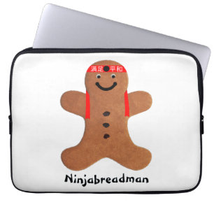 Funda Para Portátil Bizcocho de Ninjabreadman (galleta)