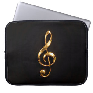 Funda para portátil Black 4 Luxe, Clave de Sol Dor