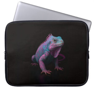 Funda para portátil Black 4 Luxe, Iguana rosa trop