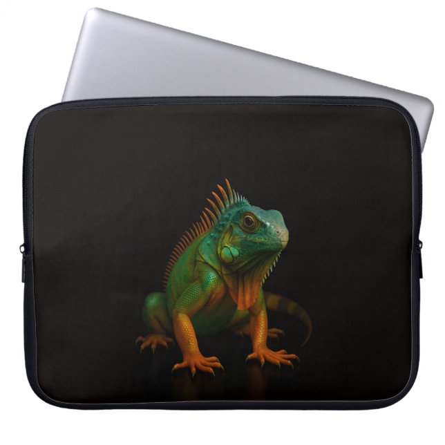 Funda para portátil Black 4 Luxe, Iguana Verde (Frente)