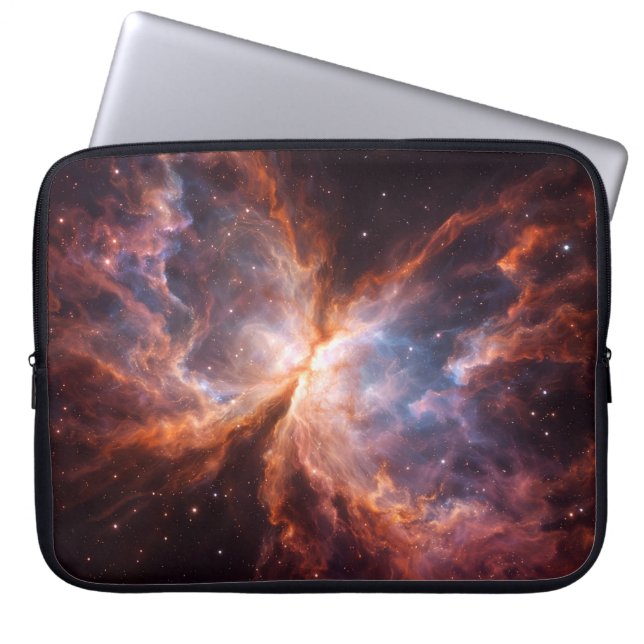 Funda Para Portátil Black 4 Luxe Laptop Sleeve, Butterfly Nebula (Frente)
