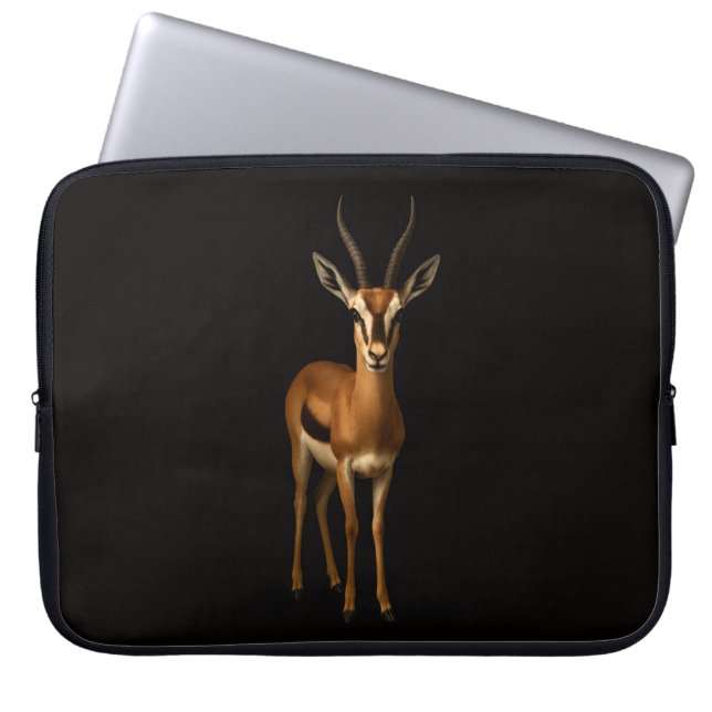Funda Para Portátil Black 4 Luxe Laptop Sleeve, Elegant Gazella (Frente)