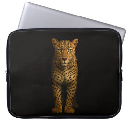 Funda Para Portátil Black 4 Luxe Laptop Sleeve, Majestic Leopard