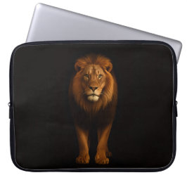 Funda Para Portátil Black 4 Luxe Laptop Sleeve, Majestic Lion