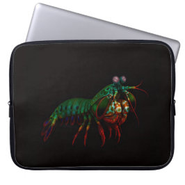 Funda Para Portátil Black 4 Luxe Laptop Sleeve, Mantis Shrimp