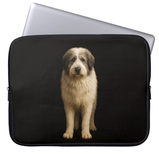 Funda Para Portátil Black 4 Luxe Laptop Sleeve, Mioritic Shepherd (Frente)