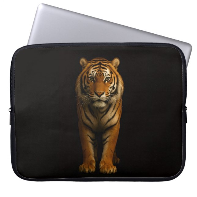 Funda Para Portátil Black 4 Luxe Laptop Sleeve, Noble Tiger (Frente)