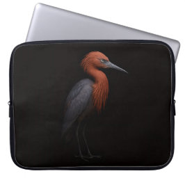 Funda Para Portátil Black 4 Luxe Laptop Sleeve, Reddish Egret