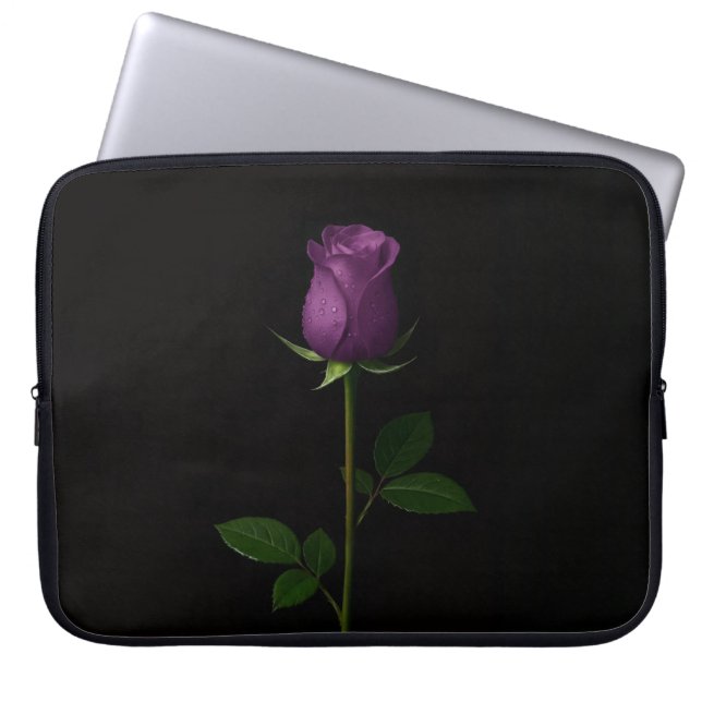 Funda Para Portátil Black 4 Luxe Laptop Sleeve, Royal Violet Rose (Frente)