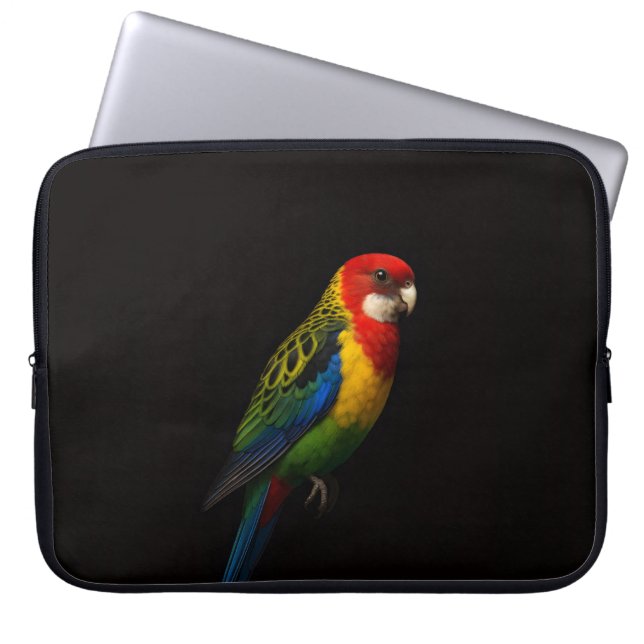Funda para portátil Black 4 Luxe, loro de Rosella  (Frente)