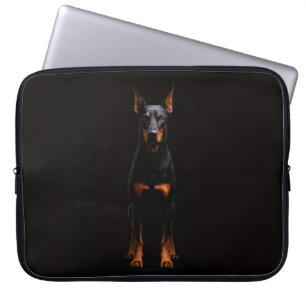 Funda para portátil Black 4 Luxe, perro Doberman G