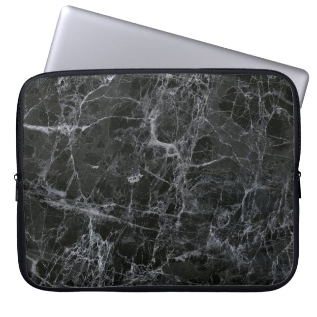 Funda Para Portátil Black marble (Frente)