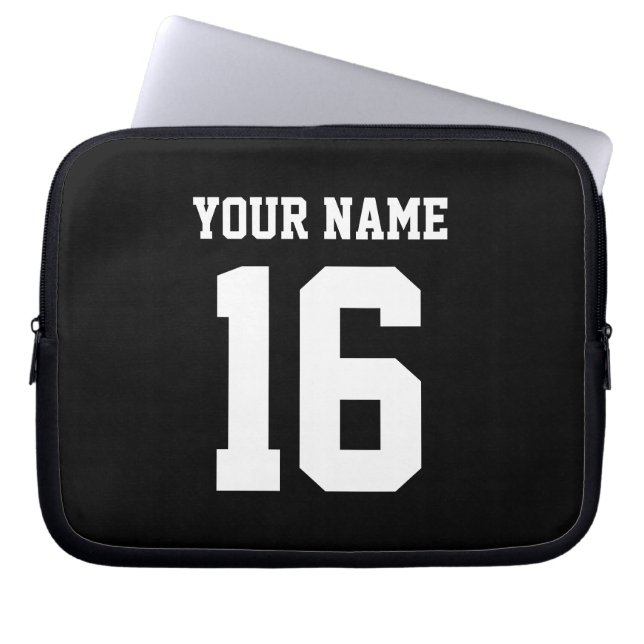 Funda Para Portátil Black Sporty Team Jersey (Frente)