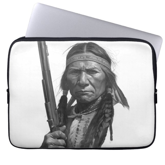 Funda Para Portátil Black & White Geronimo (Frente)