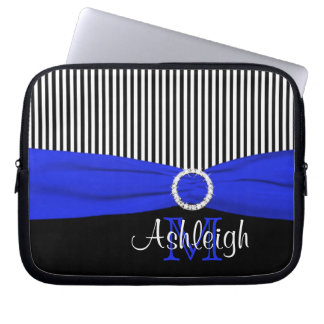 Funda Para Portátil Blanco del negro azul con la FALSA manga del