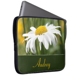 Funda Para Portátil Blanco dorado y verde