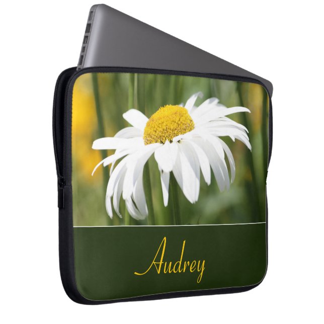 Funda Para Portátil Blanco dorado y verde (Anverso derecho)