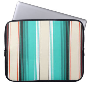 Funda Para Portátil Blanco navajo, Naranja turquesa, fundición mexican