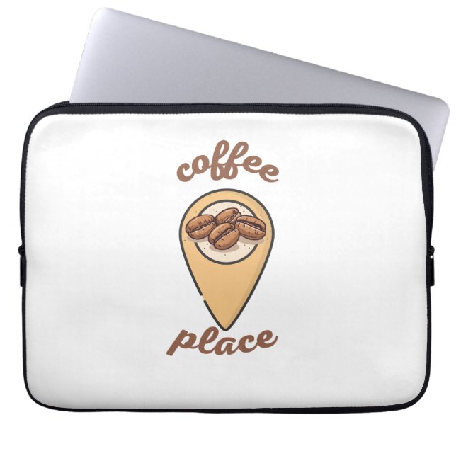 Funda Para Portátil bloc de notas de café (Frente)