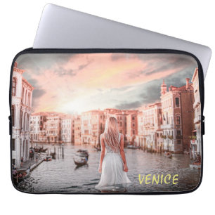 Funda Para Portátil Blondie En La Venecia Romántica