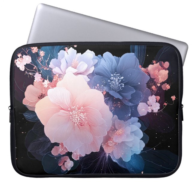 Funda Para Portátil Bloom nocturno (Frente)