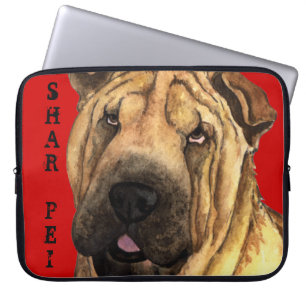 Funda Para Portátil Bloque de color Shar-Pei