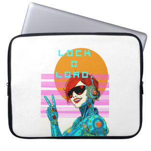 Funda Para Portátil Bloquear + cargar - Vibe Cyberpunk
